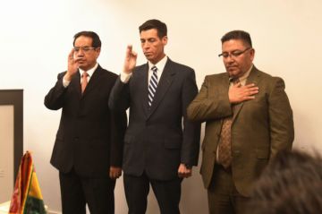Gobierno posesiona a los viceministros de Régimen Interior, Seguridad Ciudadana y Lucha contra el Narcotráfico