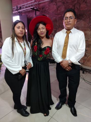 Milenka Quisbert, Aylin Ríos, y Marco Ríos