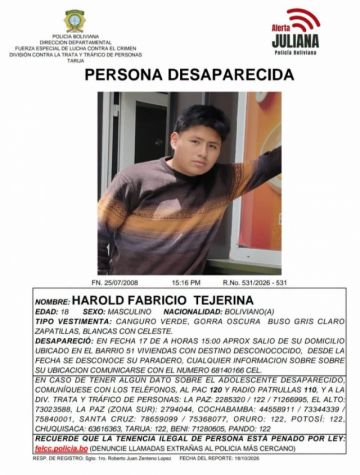 Buscan a Harold, un joven con trastorno del espectro autista