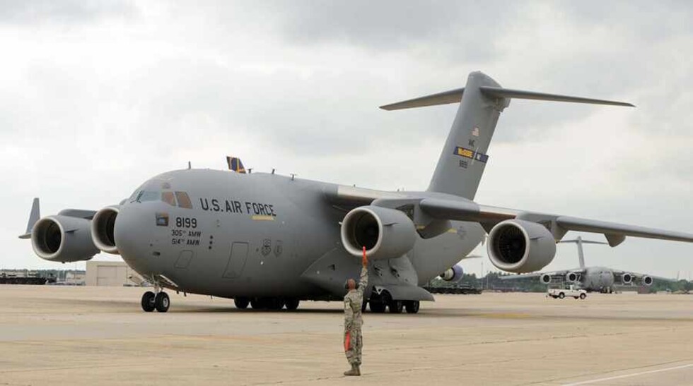 ¿A qué vino el avión C-17 de la USAF?