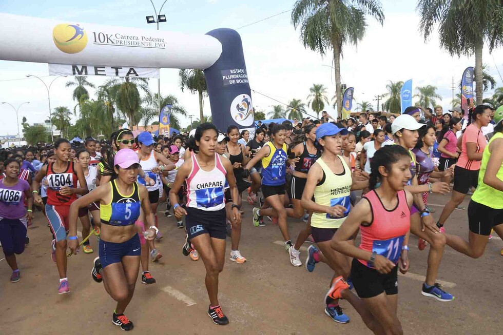 Carrera pedestre 10 K "Presidente Evo" se realizará en Tarija el 7 de abril