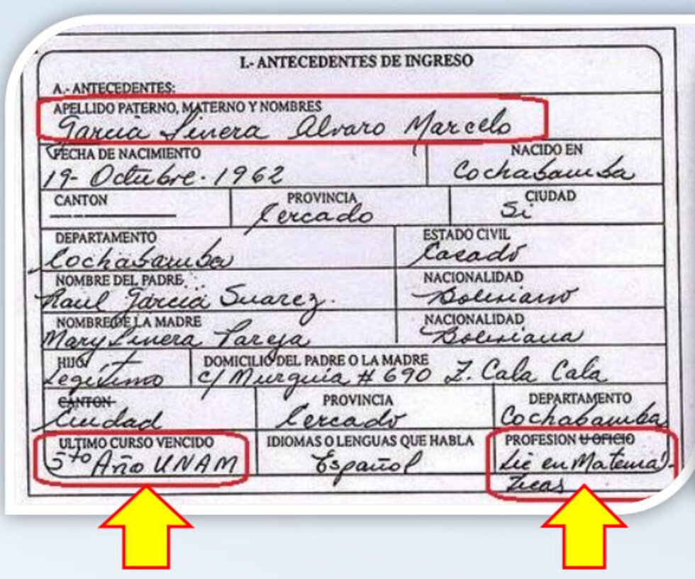 UNAM certifica que García avanzó sólo 54% de su carrera