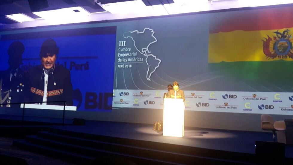 Morales inicia primer día de Cumbre de las Américas en foro de empresarios y 2 bilaterales (Temario)