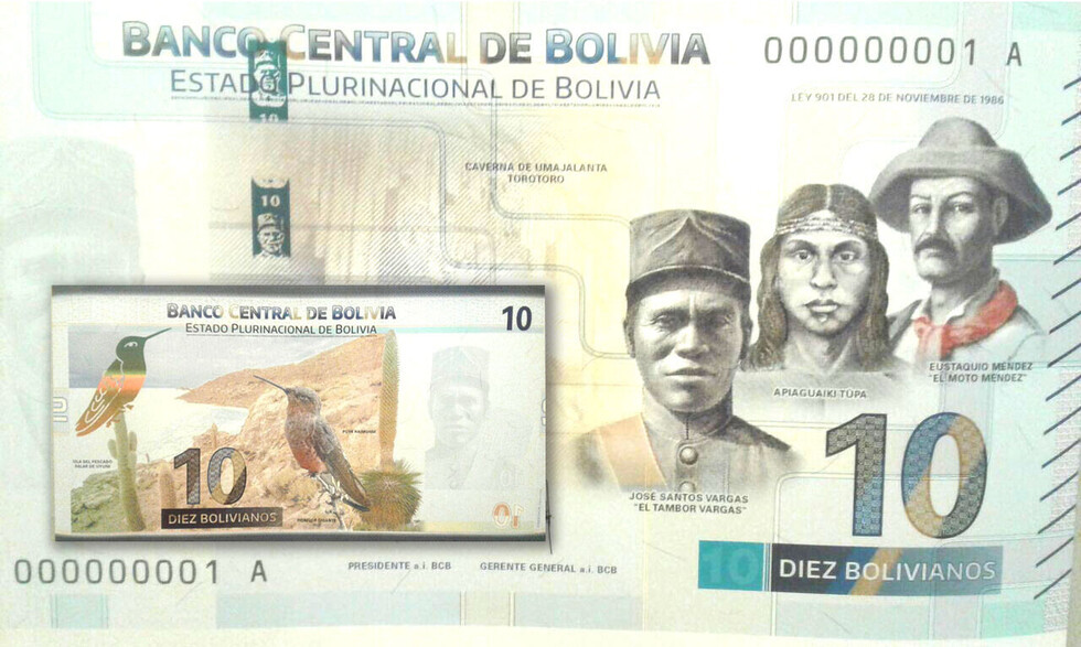 BCB: billetes tienen nuevas medidas de seguridad
