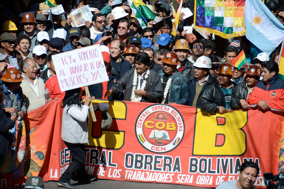 Evo rechaza pluralismo ideológico dentro de la COB