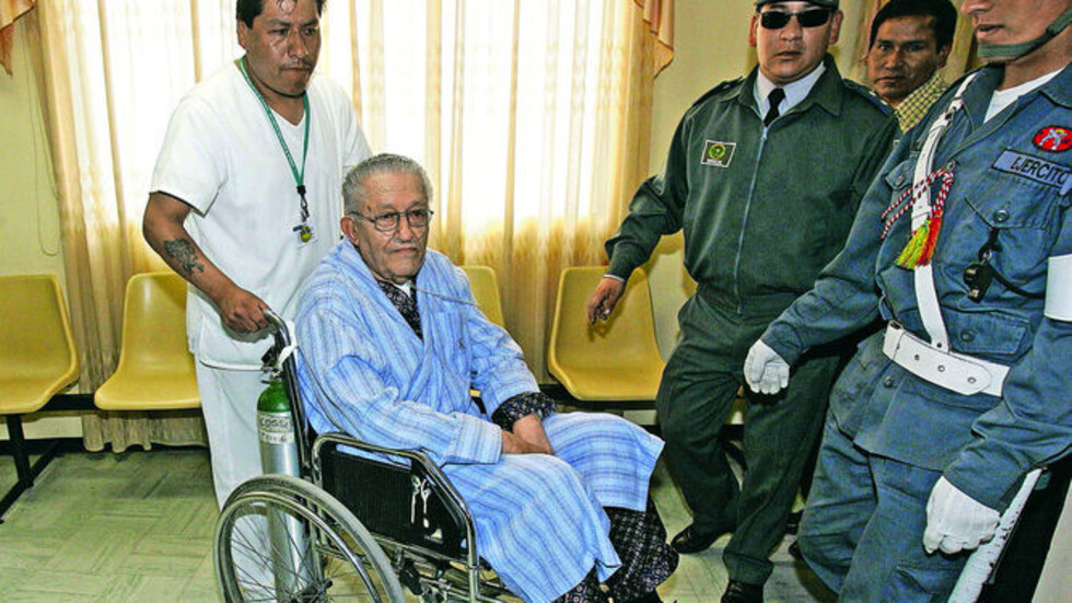 El exdictador García Meza fallece luego de cuatro infartos