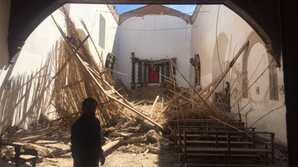 Caída de techo de San Agustín activa alarma patriomonial