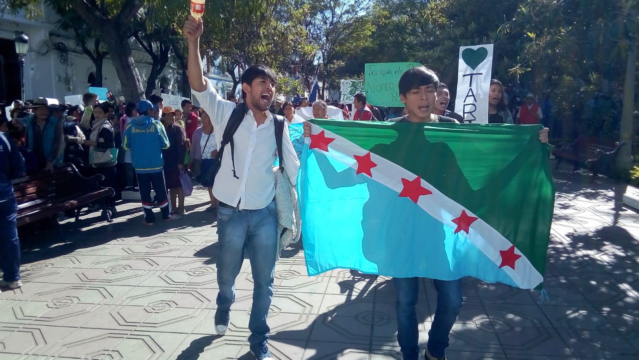 Movilizaciones en defensa de Tariquía en medio de inscripciones del MAS