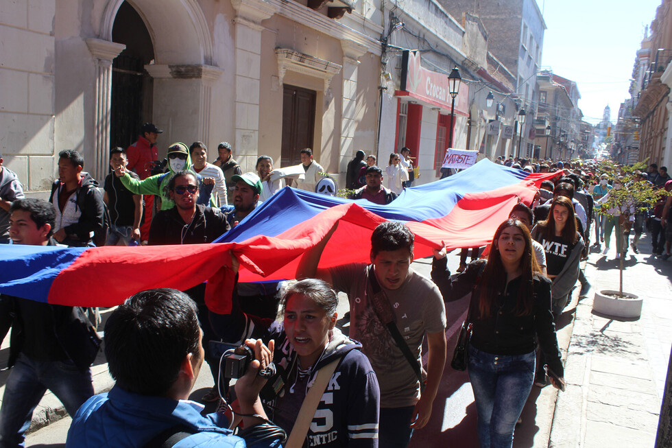 La UAJMS se suma a la protesta por presupuesto