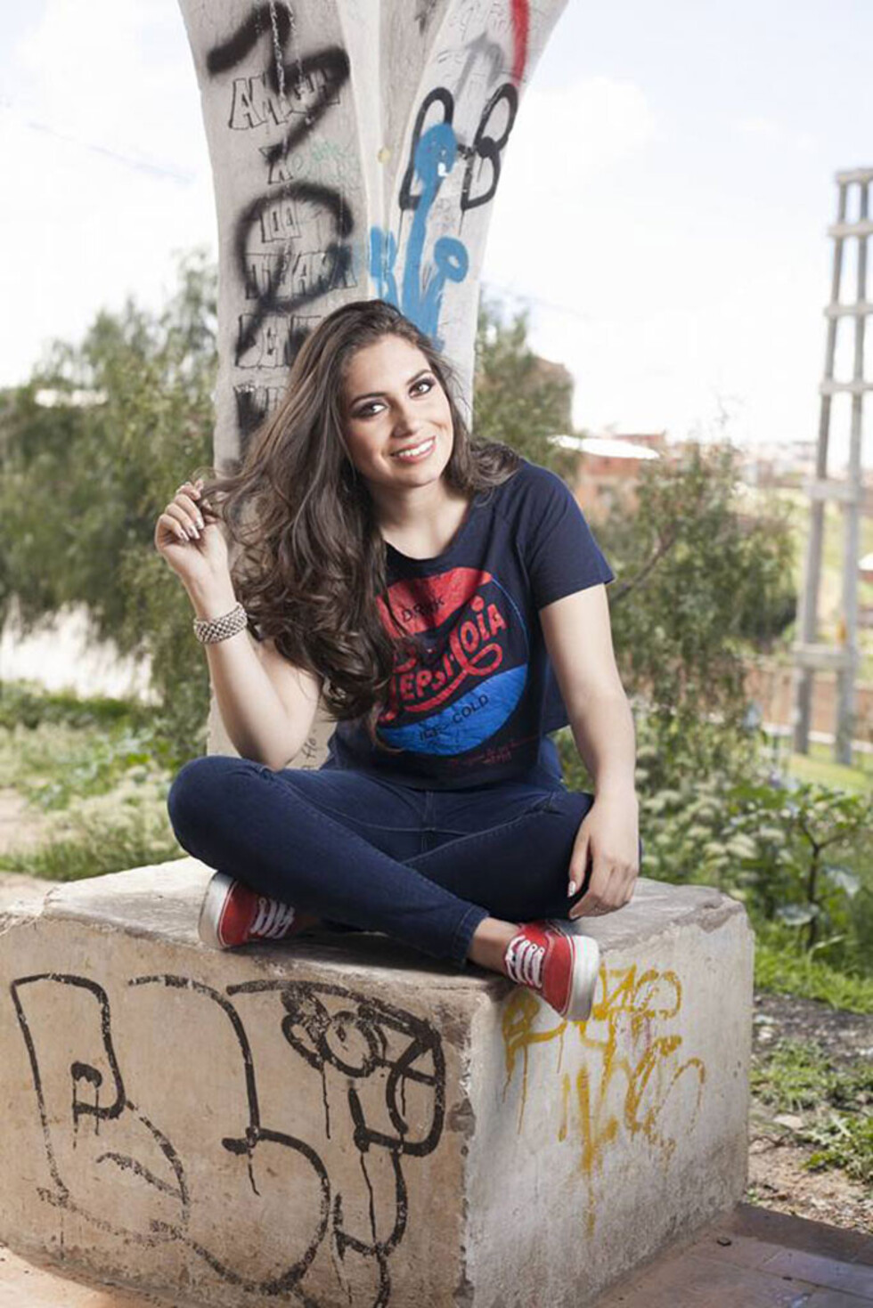 Guisela Yañez, belleza tarijeña en la ciudad blanca