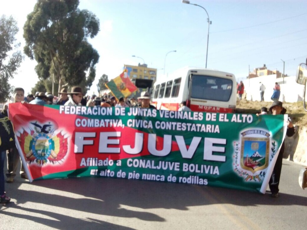 Fejuve de El Alto lamenta intransigencia de UPEA que rechaza aumento de Bs 70 millones