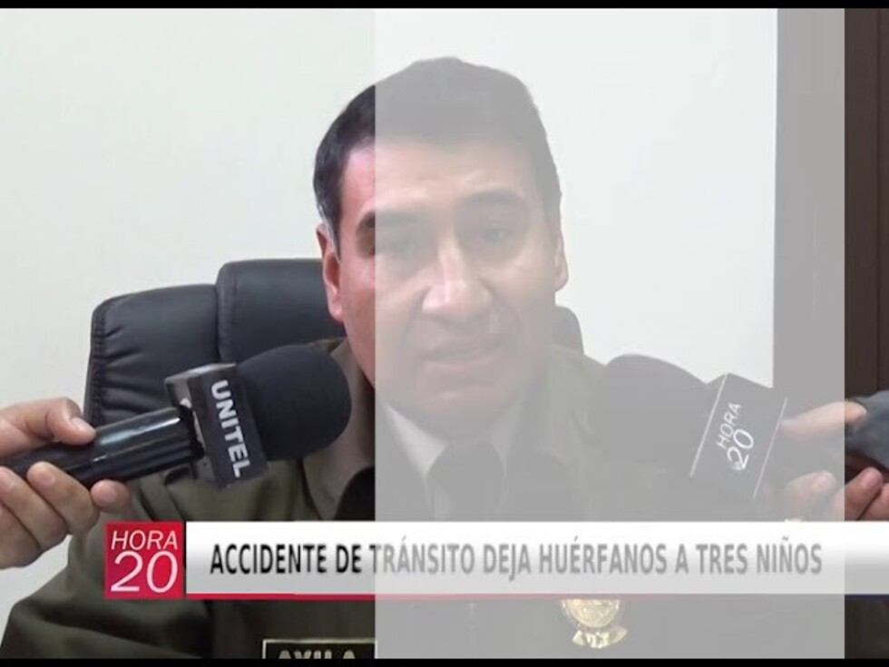 Accidente de tránsito deja 3 niños huérfanos
