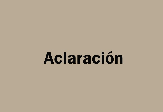 Aclaración
