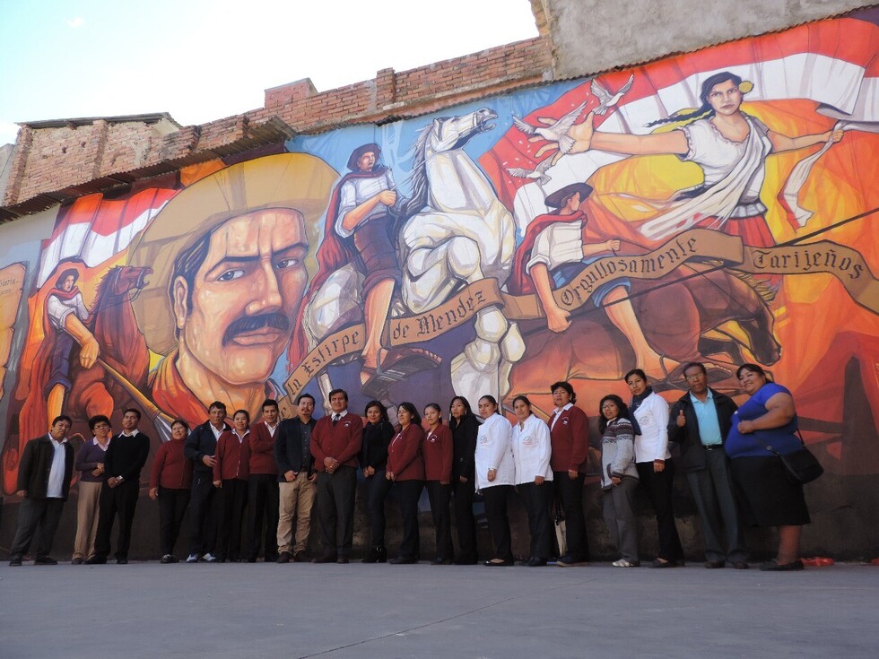 Entregan mural de Eustaquio Méndez en el mes aniversario de Tarija