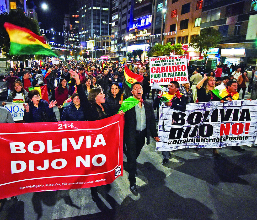 Colectivos anuncian marchas en el país con ‘Bolivia dijo No’