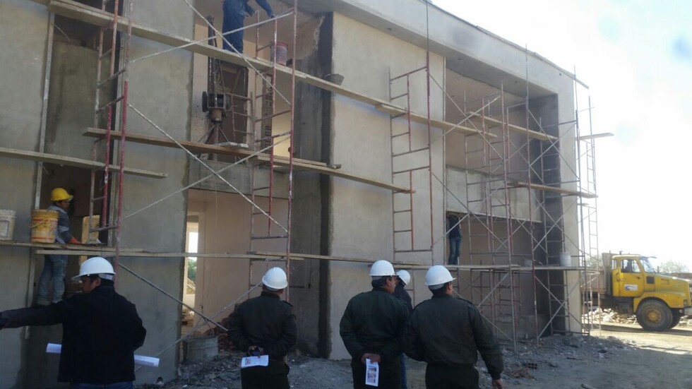 Cuartel de Bomberos tiene un avance de casi el 70%
