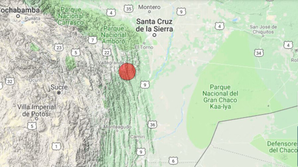Temblor de magnitud 5.3 se registró en Santa Cruz