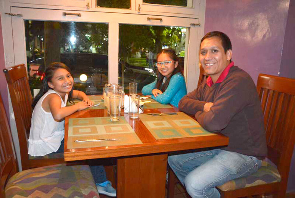 Una tarde  con la familia