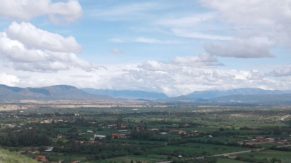 Vista panorámica del valle de Tarija