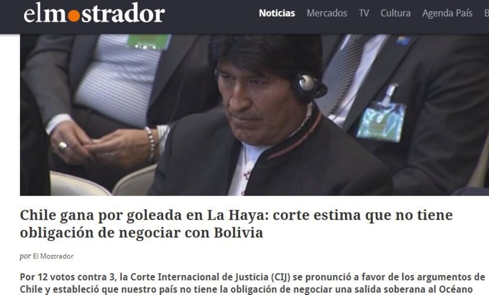 Así es como ve Chile el resultado del fallo del la CIJ