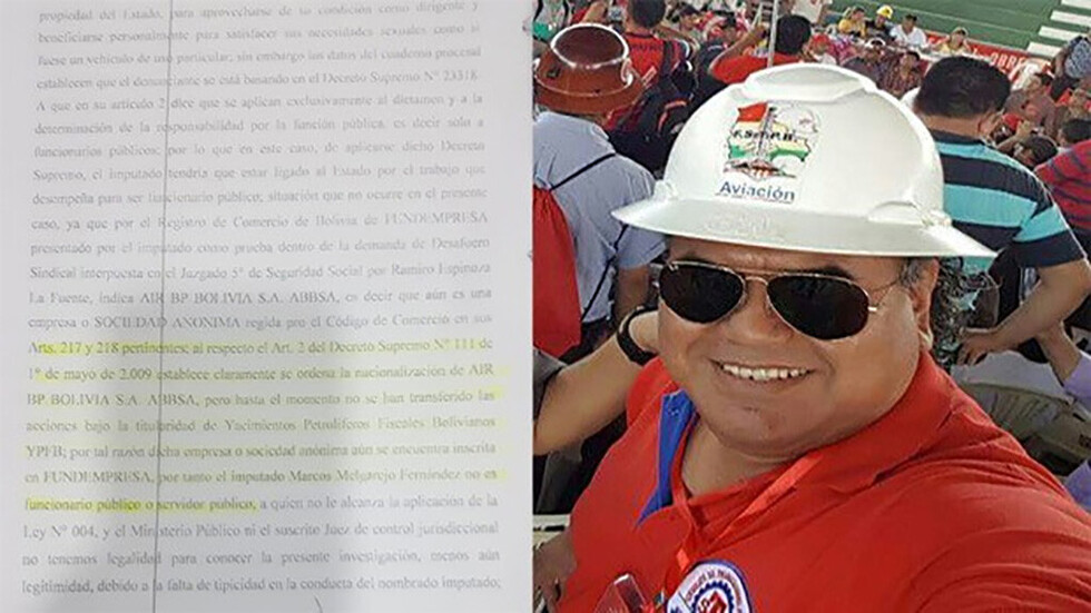 Dirigente prueba ante un juez que no se nacionalizó YPFB-Aviación