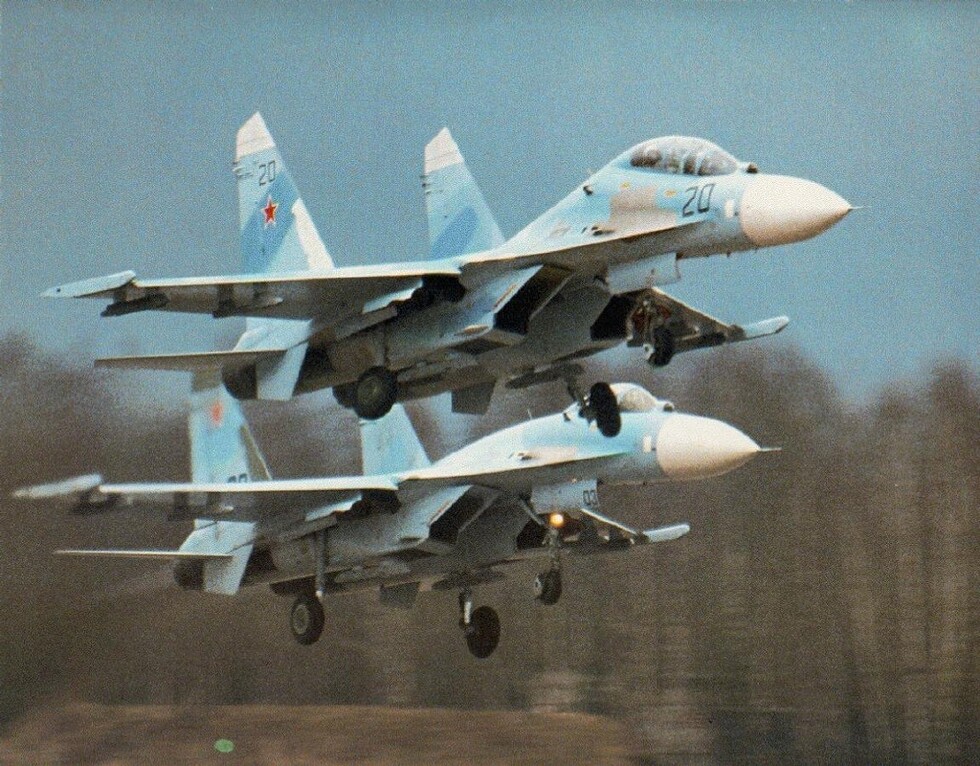 Un avión Su-27 de Ucrania se estrella durante unos ejercicios