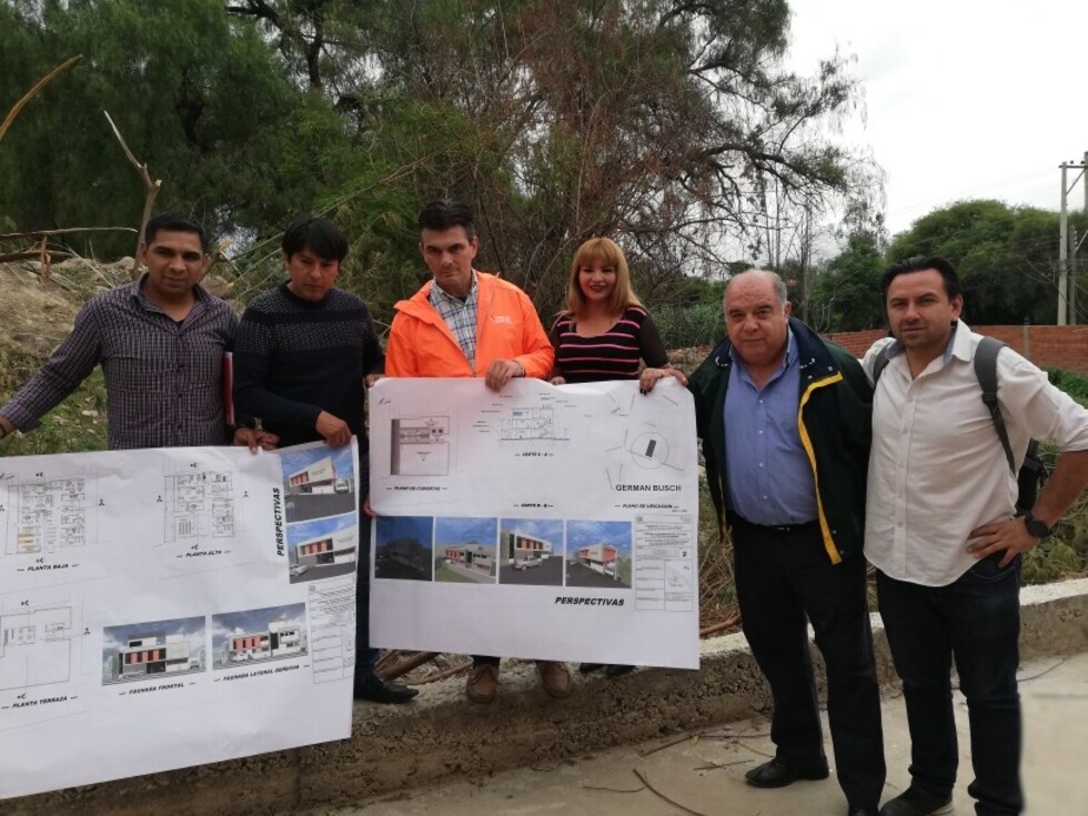 Municipio y Barrio German Busch inspeccionaron terreno para construcción de centro de salud ambulatorio de primer nivel