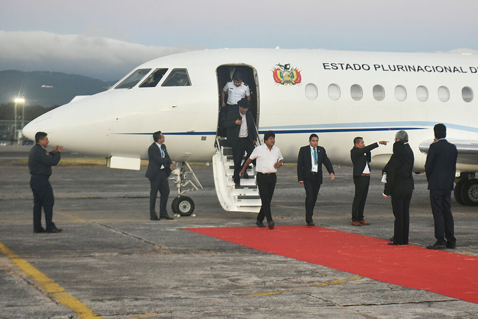 Morales llega a Guatemala para la Cumbre Iberoamericana