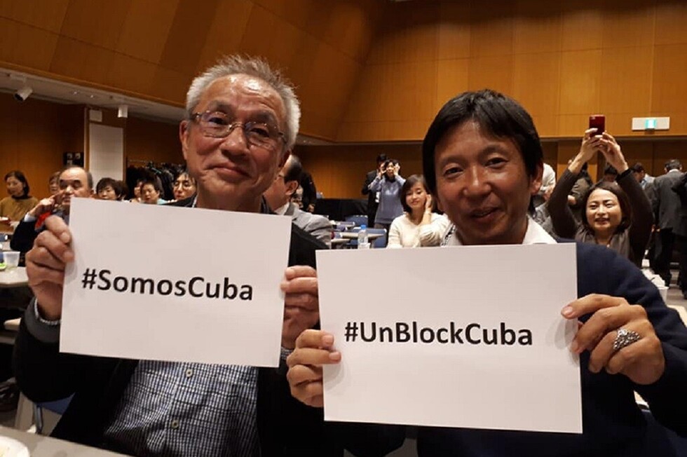 Japoneses exponen su apoyo a Cuba