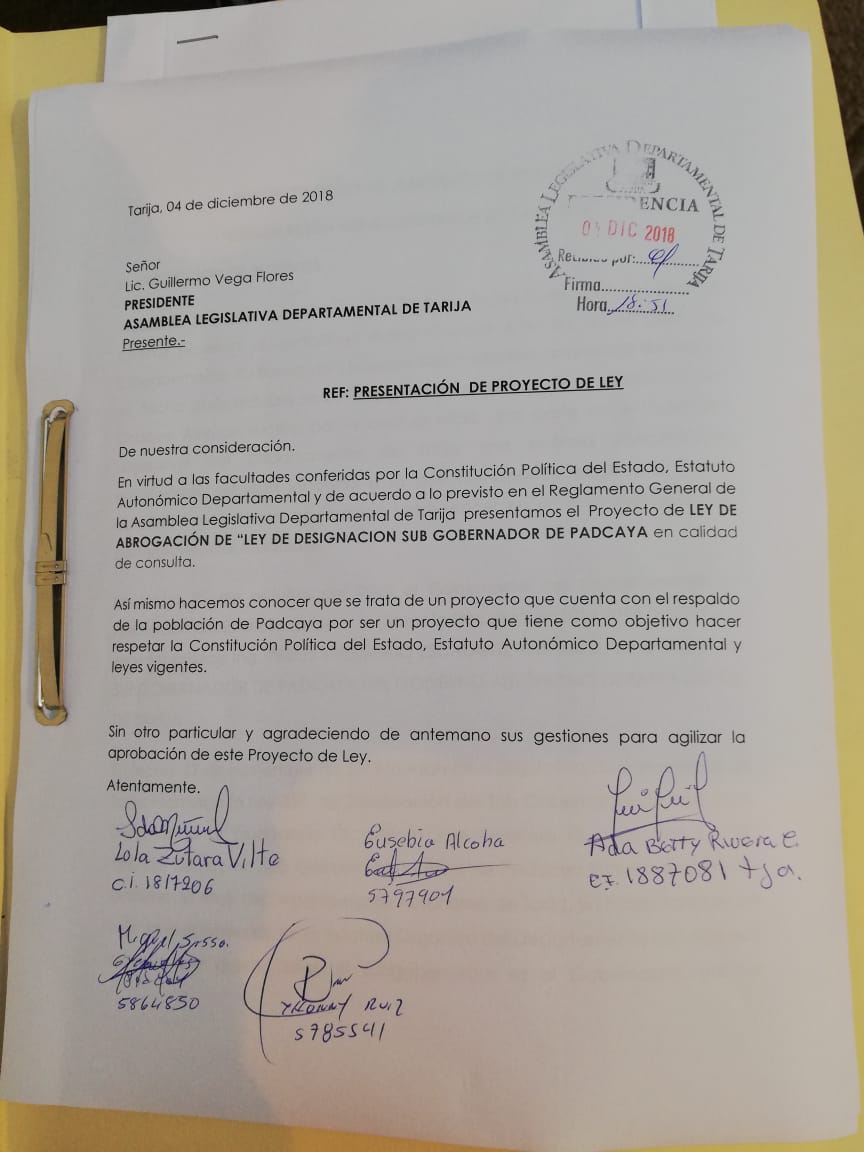 Presentan proyecto para abrogar la designación de William Guerrero