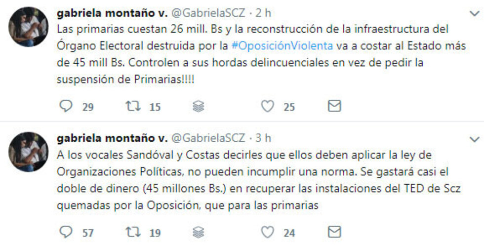 Gabriela Montaño: "Controlen a sus hordas delincuenciales en vez de pedir suspensión de primarias"