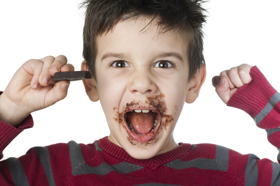 Chocolate en la infancia