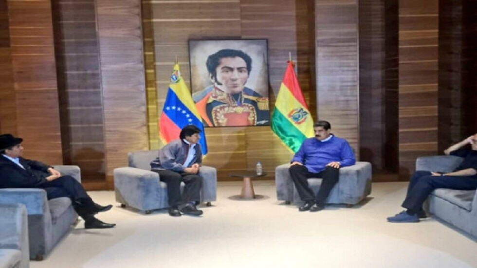 Evo va a Venezuela para expresar apoyo a Maduro