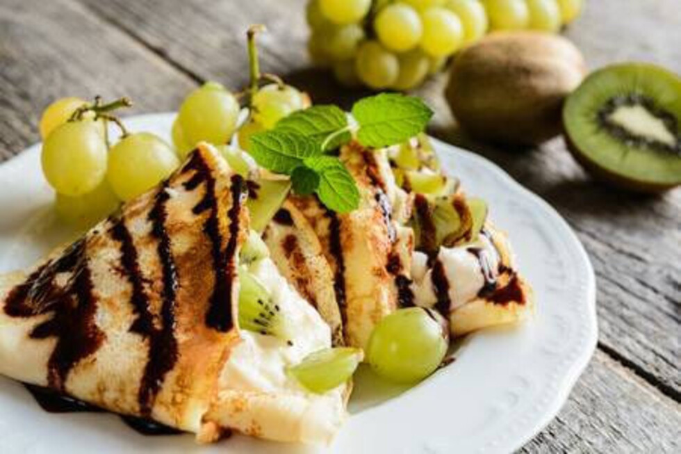 Sugerencia del Chef: Crepes de salvado de arándanos