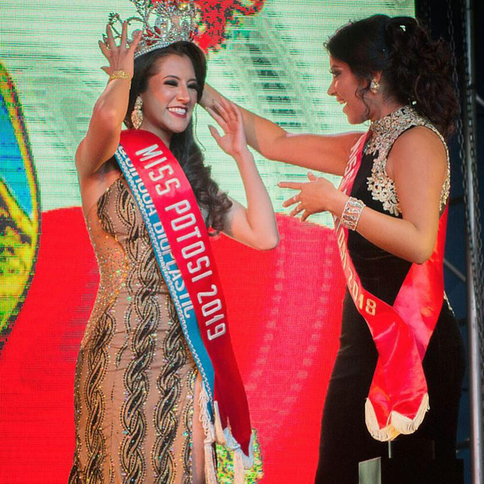 Pamela Caviedes Potosí rumbo al Miss Bolivia