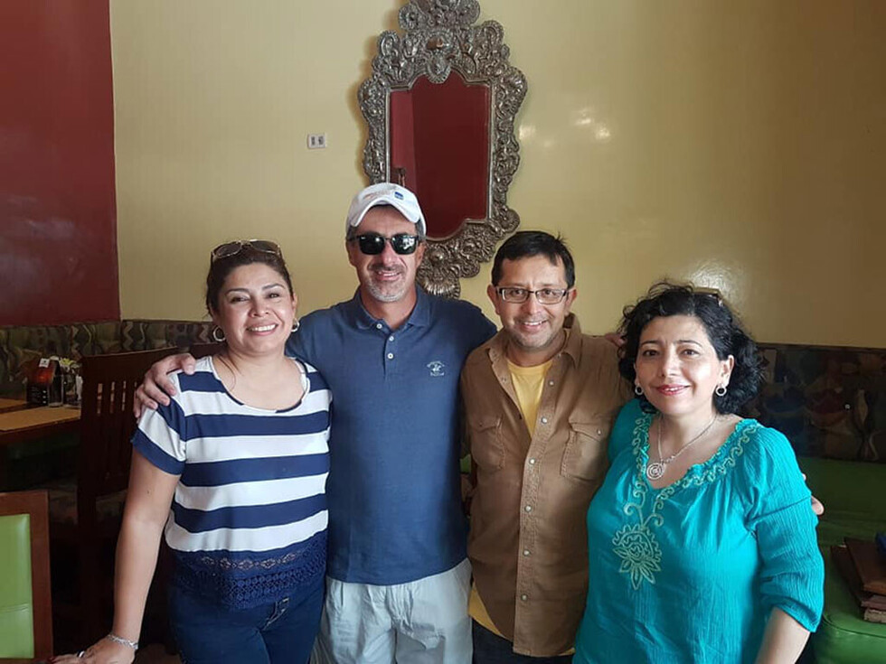 Disfrutando el fin de semana en familia