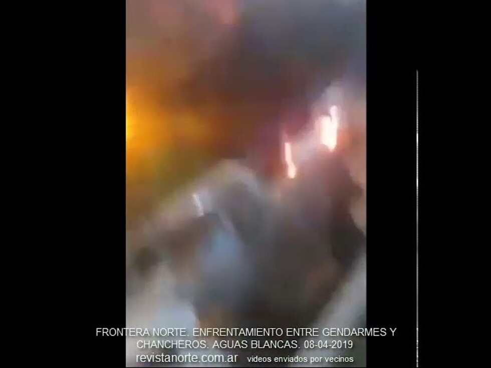 Gendarmes y "chancheros" se enfrentan en la frontera Bermejo-Argentina