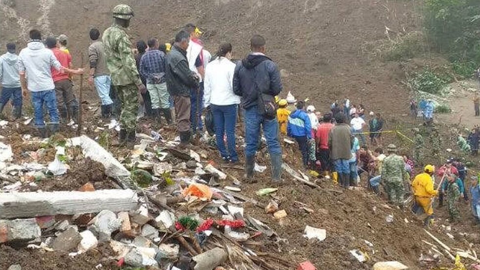 Deslizamiento dejó 14 muertos en Colombia