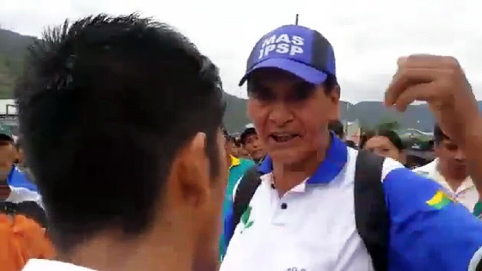 “Me estás provocando, yo soy masista”: Incidente en concentración para Evo