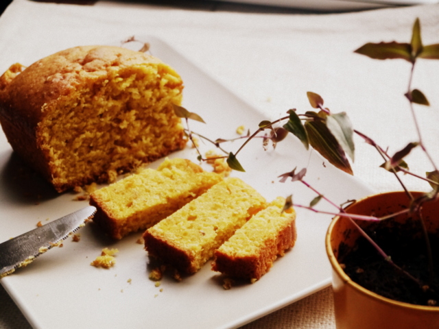 Budín  de jengibre  y lima