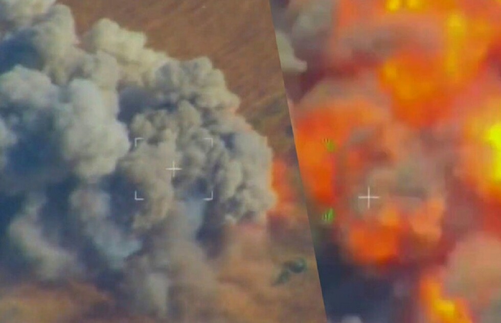 VIDEO: La aviación rusa destruye artillería y escondites de terroristas en Siria