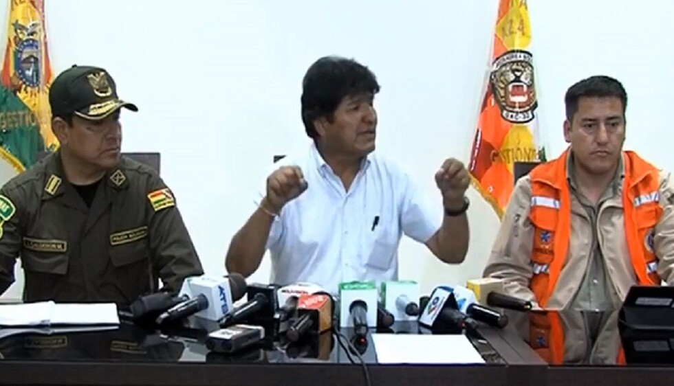 Alcalde de San Ignacio de Velasco pide ayuda internacional y Evo dice que "no es necesaria"