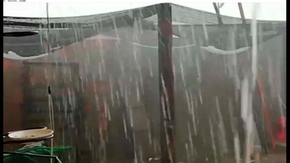 Llovió y granizó hoy en San Rafael de Velasco