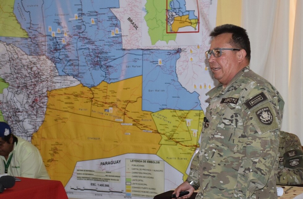 Comandante de las FFAA reporta que los focos de calor en la Chiquitania bajaron a 467