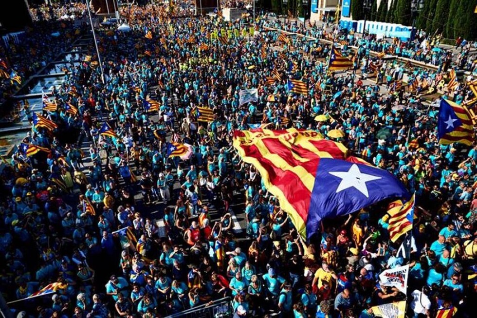 Marcha en Cataluña a favor de la secesión de España