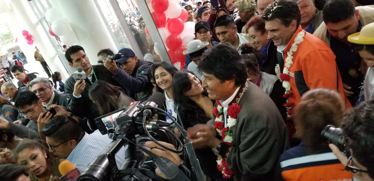 Presidente entrega mercado Villa Abaroa en la ciudad de Tarija