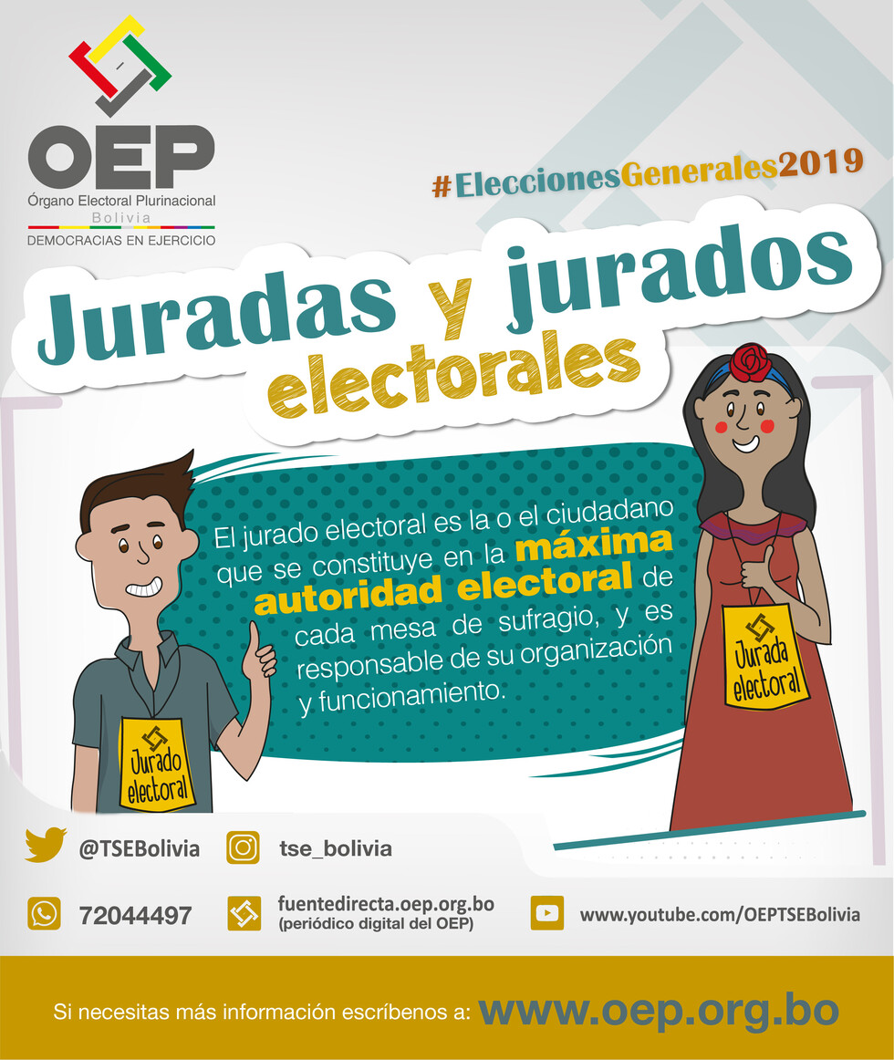 El Sistema de Jurados Electorales efectúa el sorteo y registra excusas