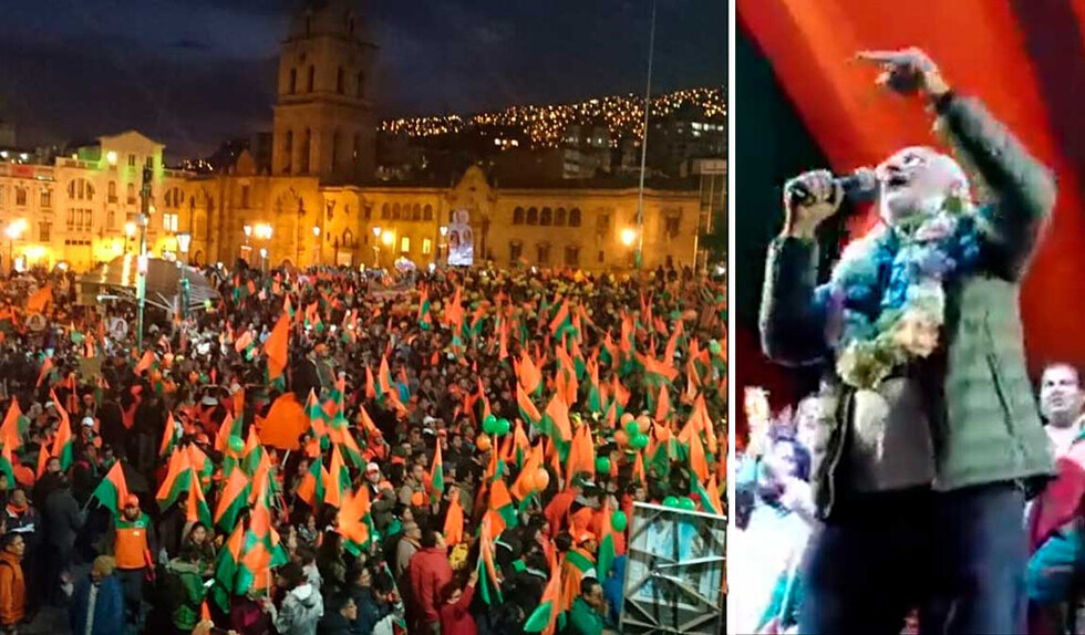Candidato Mesa cierra su campaña en La Paz