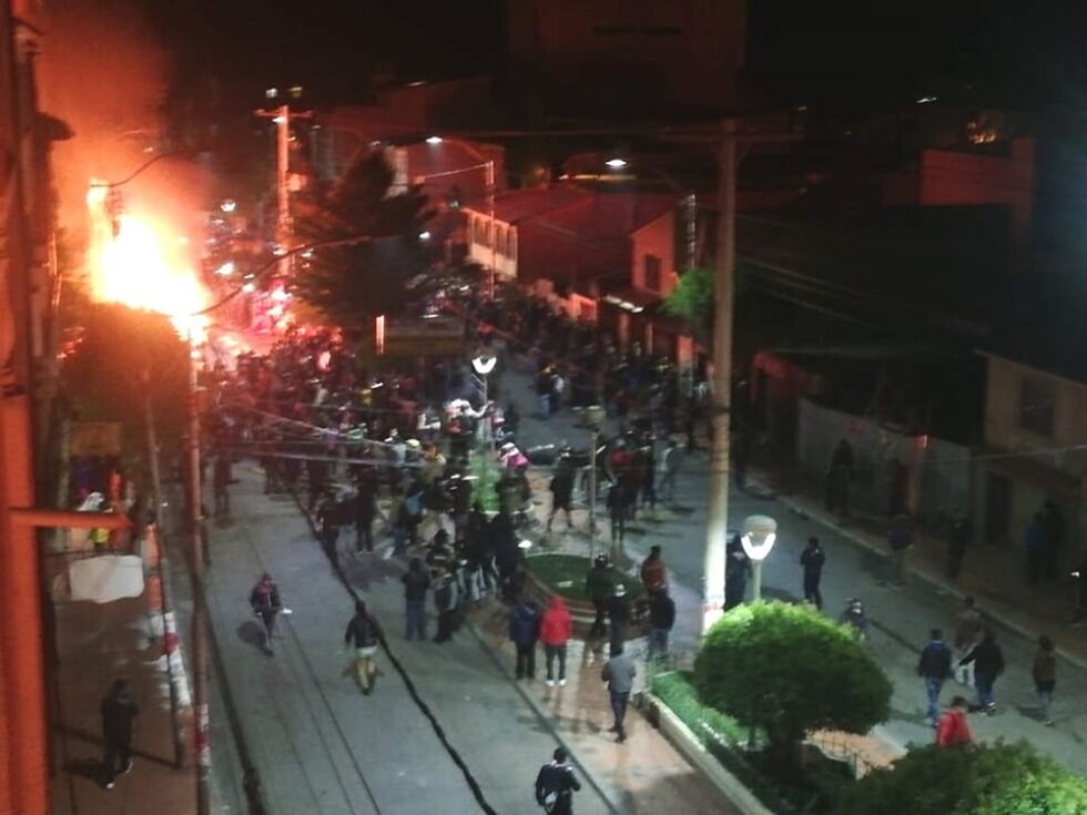 Incendian el edificio del Tribunal Electoral de Potosí