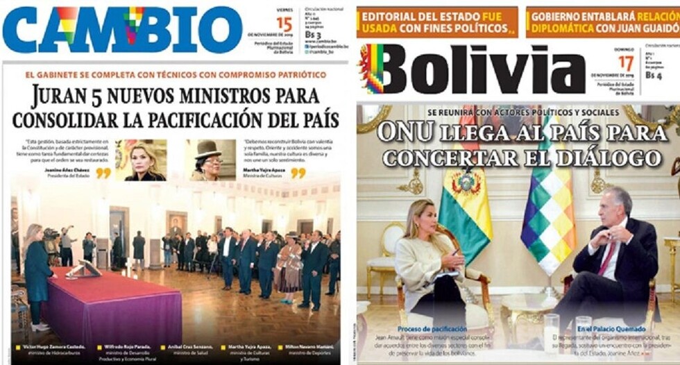 Periódico del Estado cambia de nombre, ahora se llama Bolivia